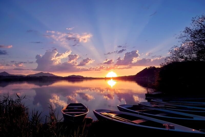 Sonnenuntergang Hopfensee